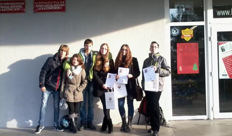 Uczniowie Gimnazjum 1 na konkursie w Katowicach