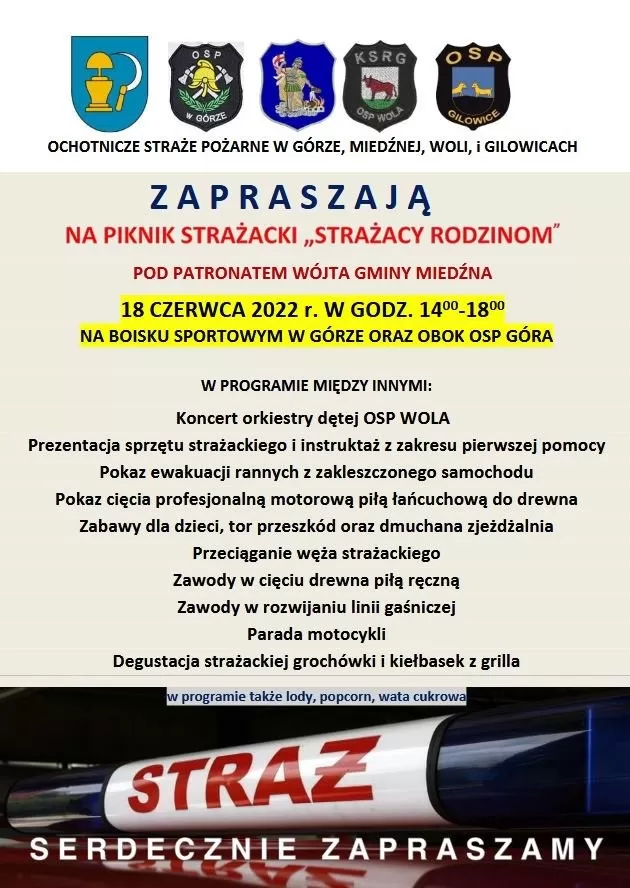 Strażacy rodzinom: piknik w Górze