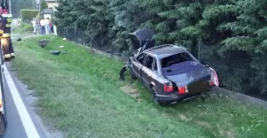 Wypadek, Łąka, Audi