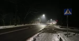 Przejście dla pieszych na ul. Katowickiej w Pszczy