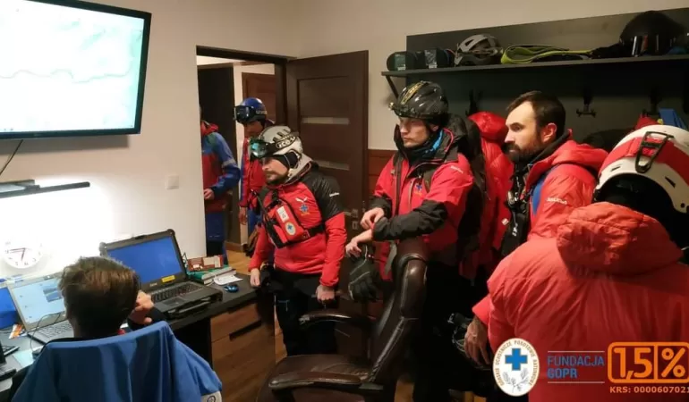 Akcja poszukiwawcza w rejonie Rysianki - 24.01.2023