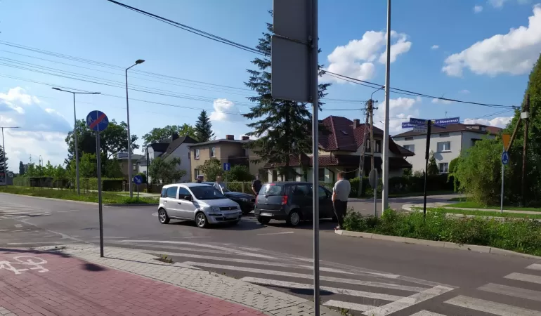 Kolizja na rondzie - 3.09.2020