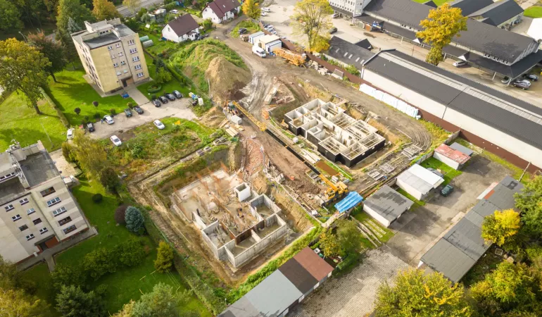 Budowa osiedla Luiza w Pszczynie - 05.10.2022