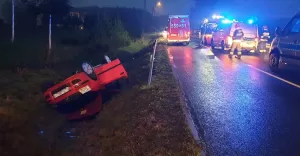 Wypadek w Miedźnej na Bieruńskiej - 6.04.2019