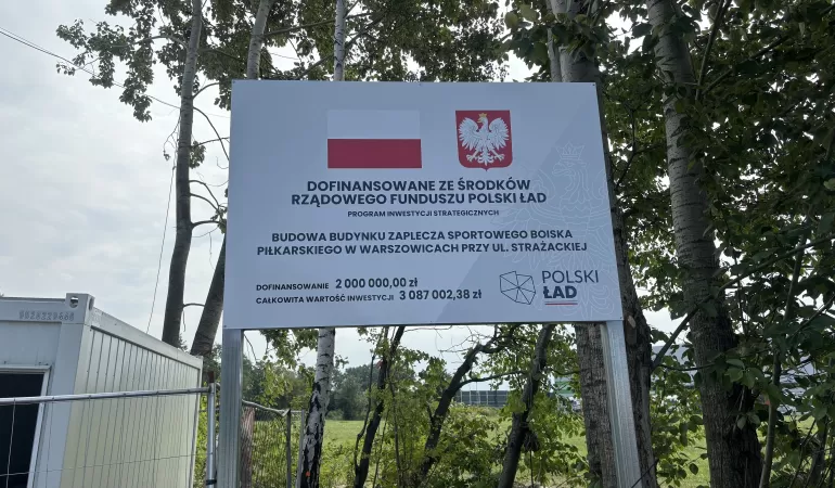 Budowa szatni w Warszowicach - 08.2024