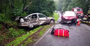 Wypadek w Miedźnej - 6.07.2018