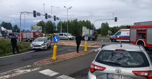 Kolizja na DK-1 w Piasku