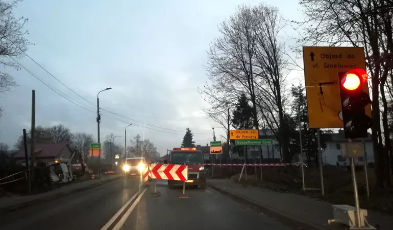 Sygnalizacja świetlna na ul. Cieszyńskiej - 22.11.
