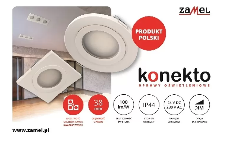 Stwórz oświetlenie na miarę XXI wieku. Nowoczesne oprawy oświetleniowe Konekto od producenta z Pszczyny