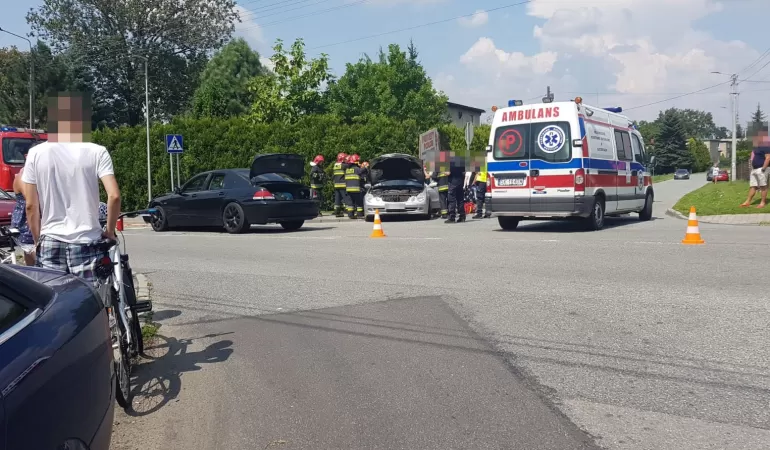 Wypadek na DW933 w Ćwiklicach - 29.07.2018