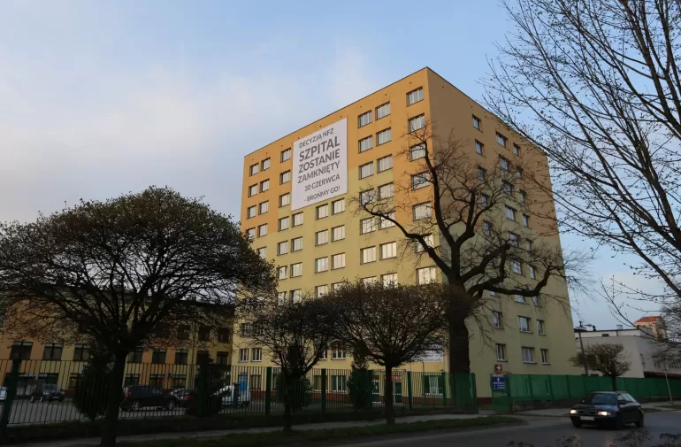 Szpital, baner, NFZ