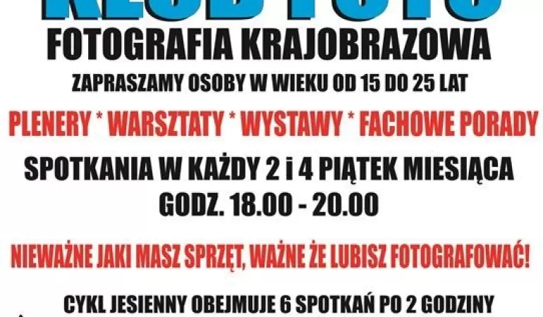 fotografia, warsztaty