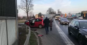 Zdarzenie drogowe na DK-1 w Goczałkowicach-Zdroju - 09.01.2018