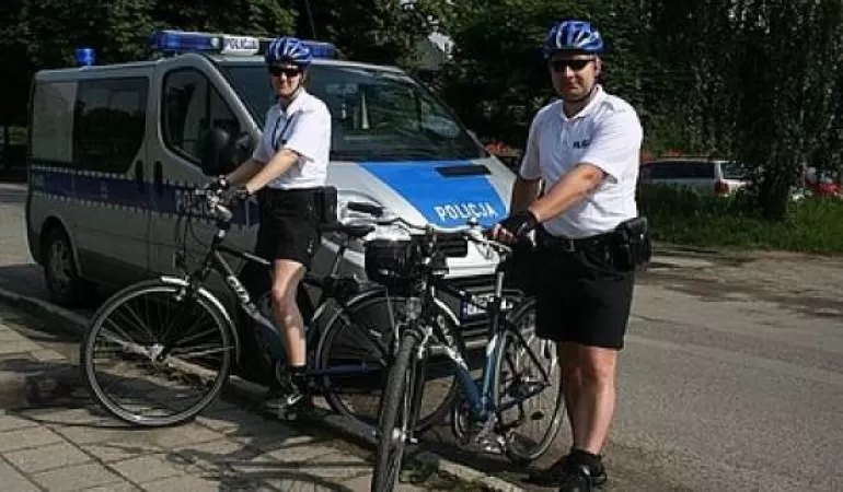 Policyjny patrol na rowerach