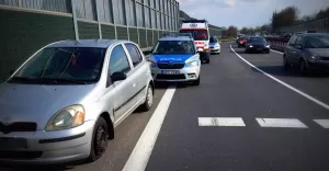 Zderzenie trzech samochodów w Goczałkowicach
