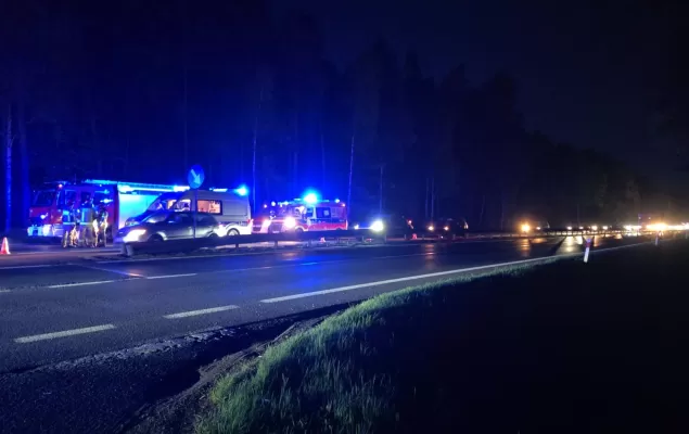 Śmiertelne potrącenie pieszego na krajowej jedynce w Kobiórze