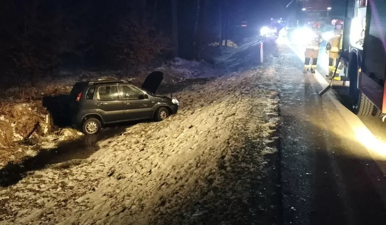 Zdarzenie drogowe w Piasku - 02.2023