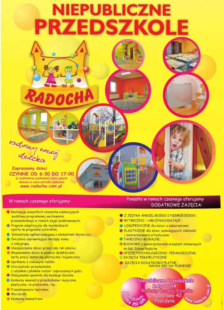 Niepubliczne Przedszkole Radocha w Pszczynie