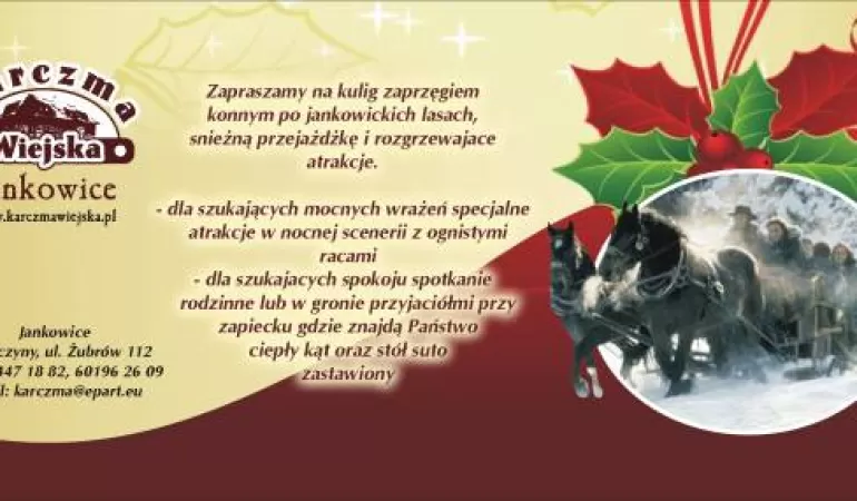 Kulig konnym zaprzęgiem