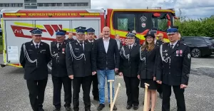 W Woli symbolicznie wbito pierwszą łopatę w miejscu, gdzie już niebawem powstanie nowa remiza strażacka - 15.05.202