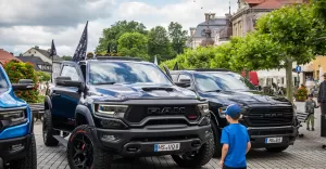 Zlot samochodów amerykańskich Hell Raiders Dodge Ram w Pszczynie - 20.06.2025r.