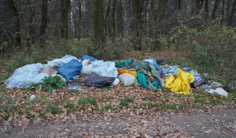 wysypisko, śmieci, Poręba