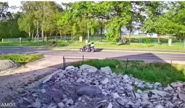wypadek Goczałkowice motocykl - 14.05.2022