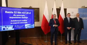 Na konferencji prasowej wojewoda śląski Jarosław Wieczorek przedstawił, jak będzie wyglądał w naszym regionie podzi