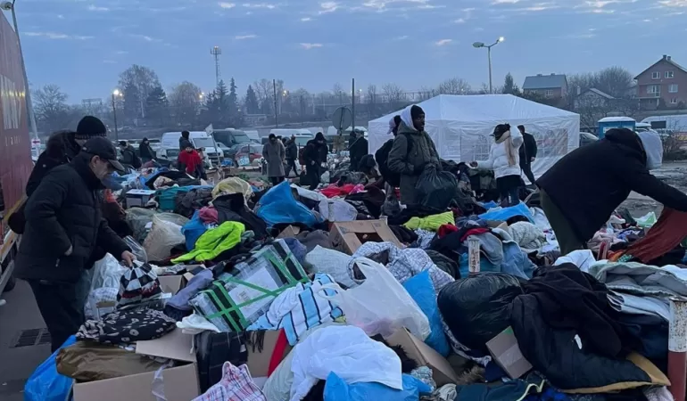 Przejście graniczne w Medyce - 27.02.2022