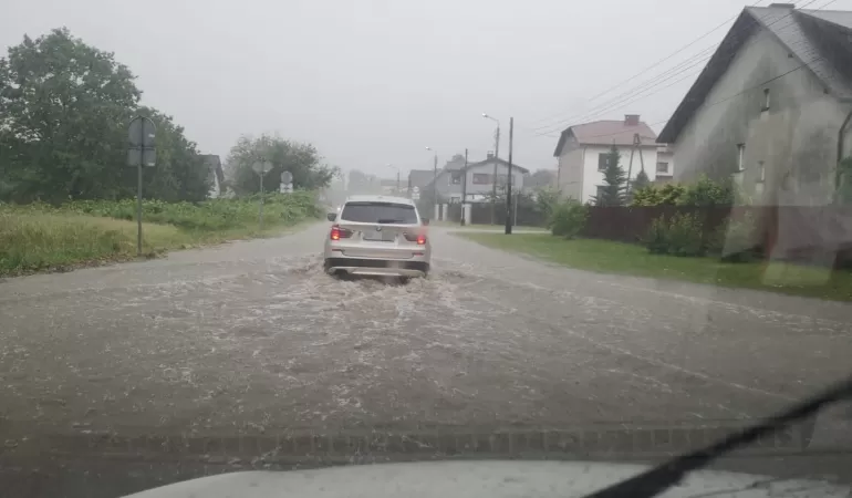 Ulewa, podtopienia, Powstańców Śląskich Poligon