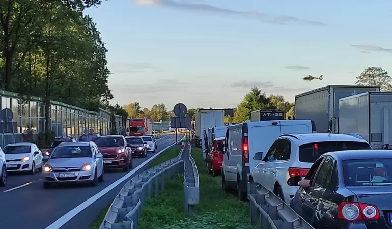 Zdarzenie drogowe na DK-1 w Goczałkowicach-Zdroju