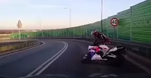 Motocykl, obwodnica, kolizja