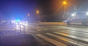 Potrącenie w Warszowicach - 1.01.2021