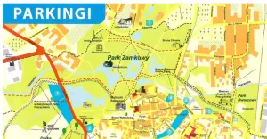 Parkingi w Pszczynie - mapa