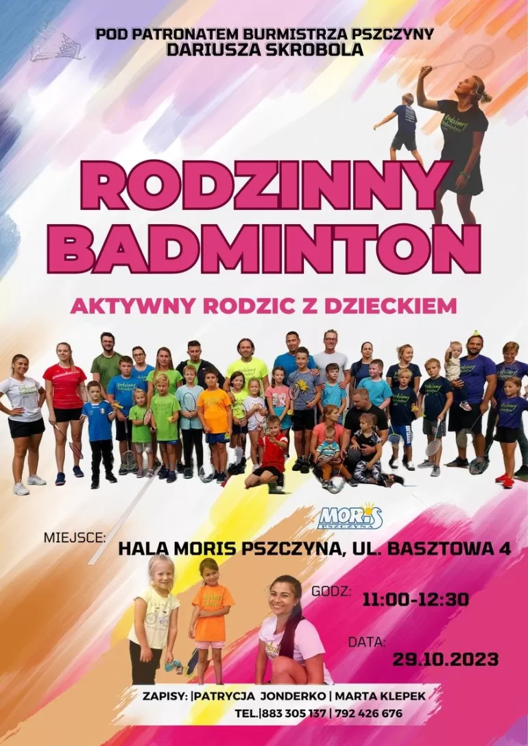 Rodzinny badminton - aktywny rodzic z dzieckiem