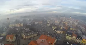smog,starówka,dron