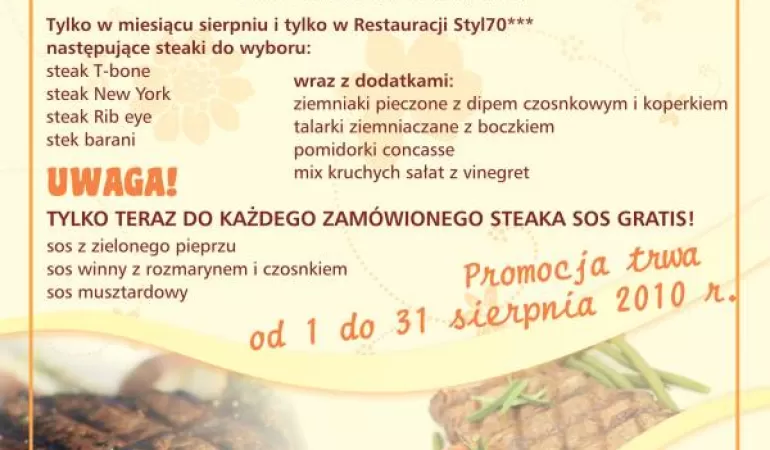 Amerykańskie steaki w Styl70