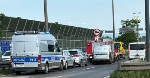 Kolizja na krajowej jedynce w Pszczynie - 04.06.2025b