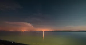 Noc nad Jeziorem Goczałkowickim