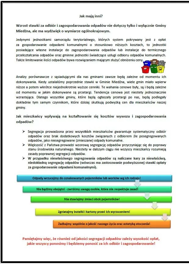 Śmieci miedźna