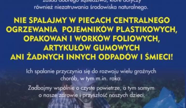 Przyszła zima, znów spalają śmieci