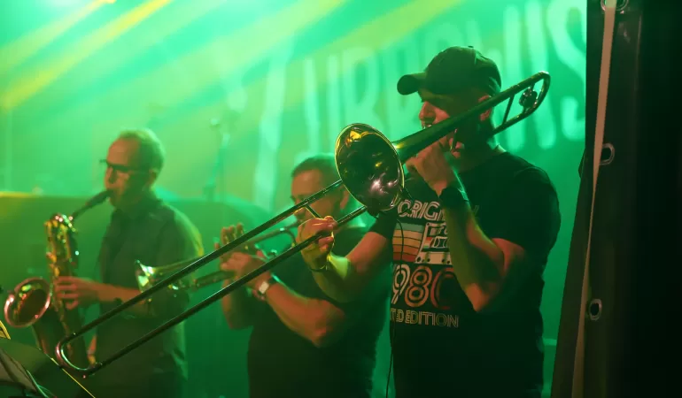 Daniel Bober - Michał Pradela - Marcin Starzec - zdjęcie z festiwalu Żubrowisko 2024