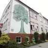 [ZDJĘCIA] Mural pochłaniający smog na szkole w Studzionce