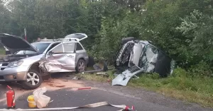Wypadek na DW938 w Pruchnej - 3.08.2018