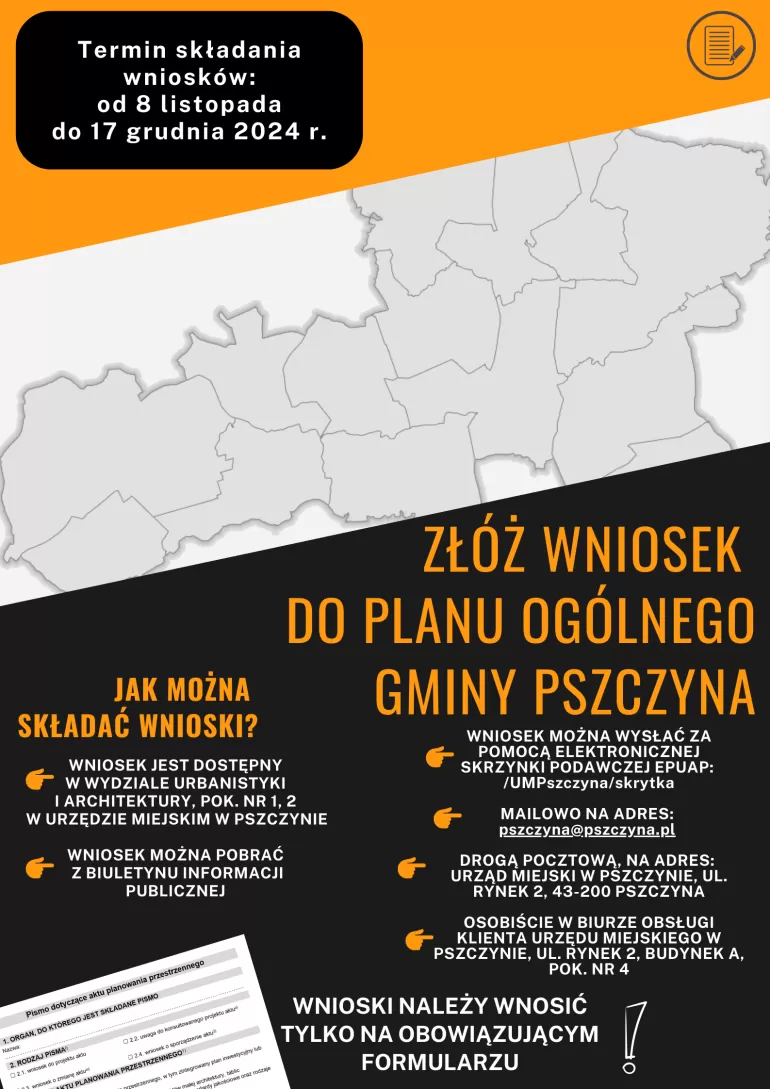plan ogólny gminy pszczyna