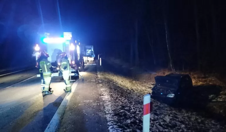 Zdarzenie drogowe w Piasku - 02.2023