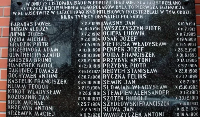 KL Auschwitz, tablica, kościół, Zasole, Oświęcim