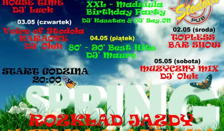 majówka w stodole - plakat
