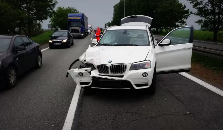 Zderzenie na DK-1 w Goczałkowicach - 18.05.2018