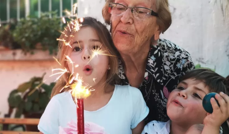 babcia, wnuki